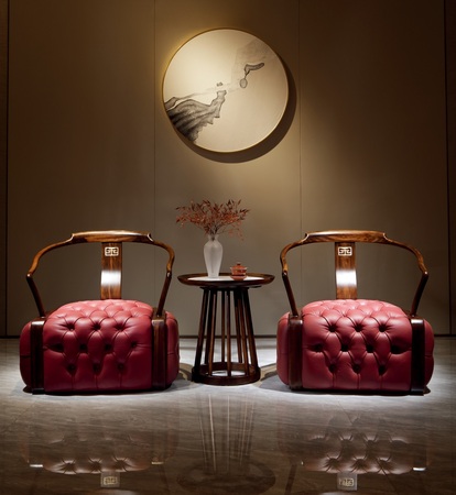 新中式休闲椅1-212#、休闲几1-228#